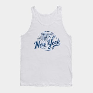 Baseball Newyork skyline The iconic buildings and cityscape Tank Top